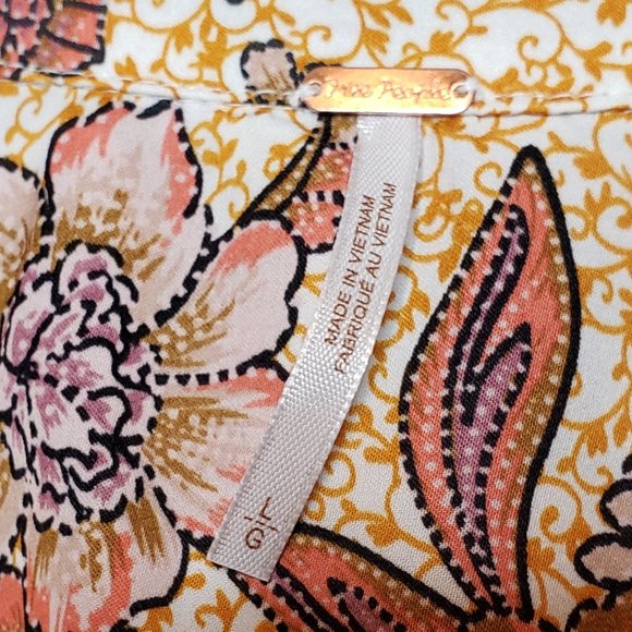 Free People I Got You Floral Print Smocked Crop Top - Picture 10 of 13